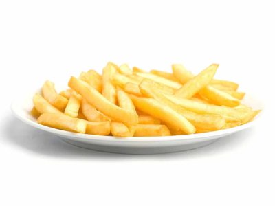 Prato com batatas fritas