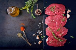 Carne fresca com especiarias